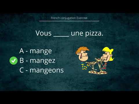 Quiz French conjugation |  present tense.